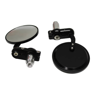 Whites Handlebar Bar End Mirrors - Black (Pair)