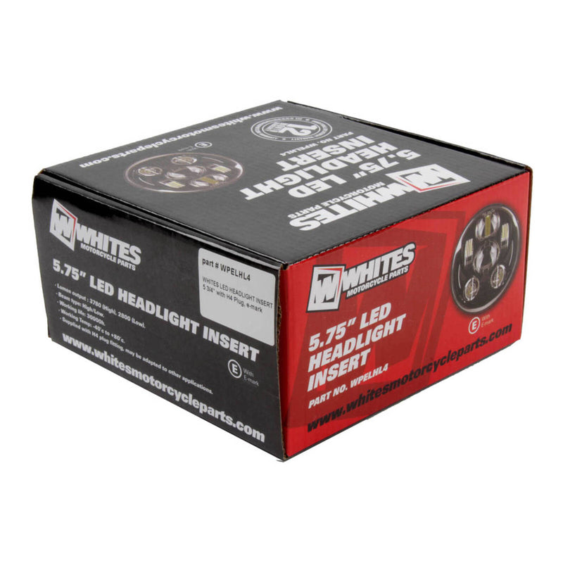 Load image into Gallery viewer, Whites LED Headlight Insert 5 3/4 with H4 Plug , E-mark
