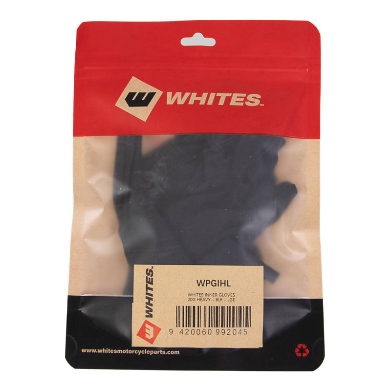 Load image into Gallery viewer, WHITES INNER GLOVES 20G HEAVY - BLK - LGE
