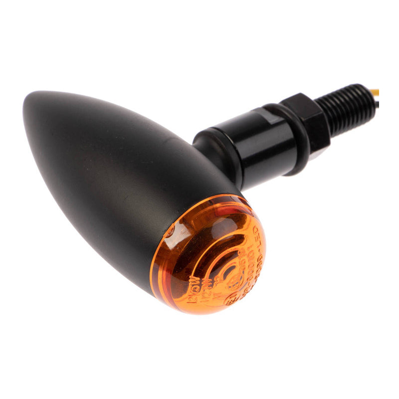 Load image into Gallery viewer, Whites LED Slimline Bullet Flasher Set Plain - Satin Black /Am
