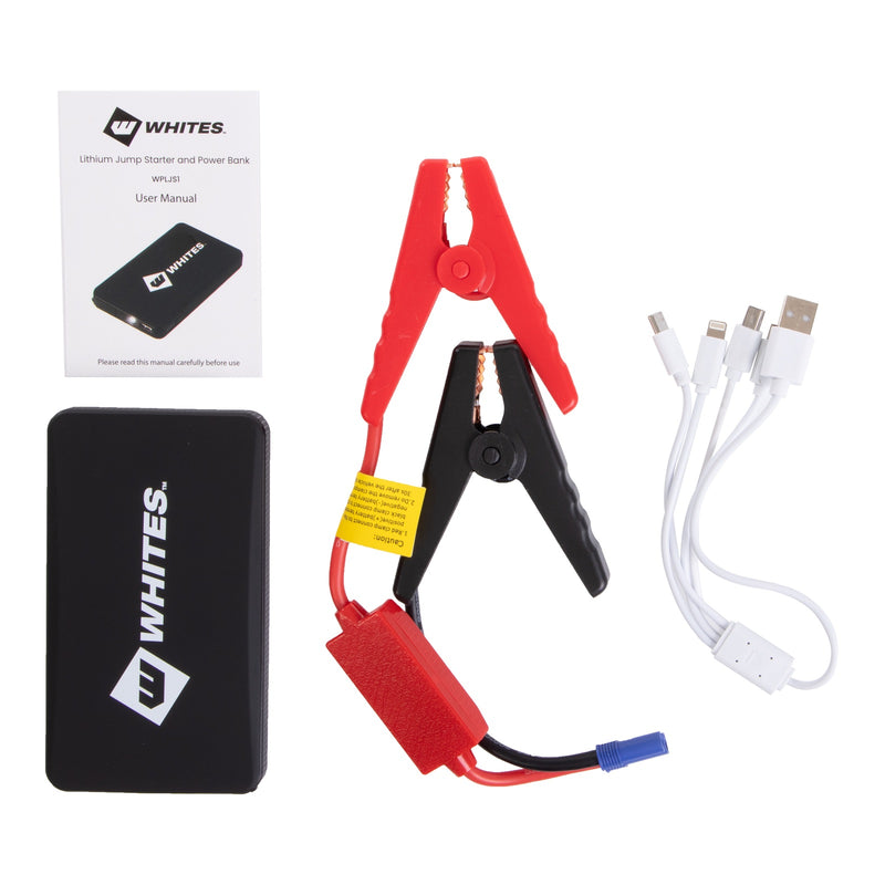 Load image into Gallery viewer, Whites Lithium Jump Starter &amp; Power Bank (UN3481)
