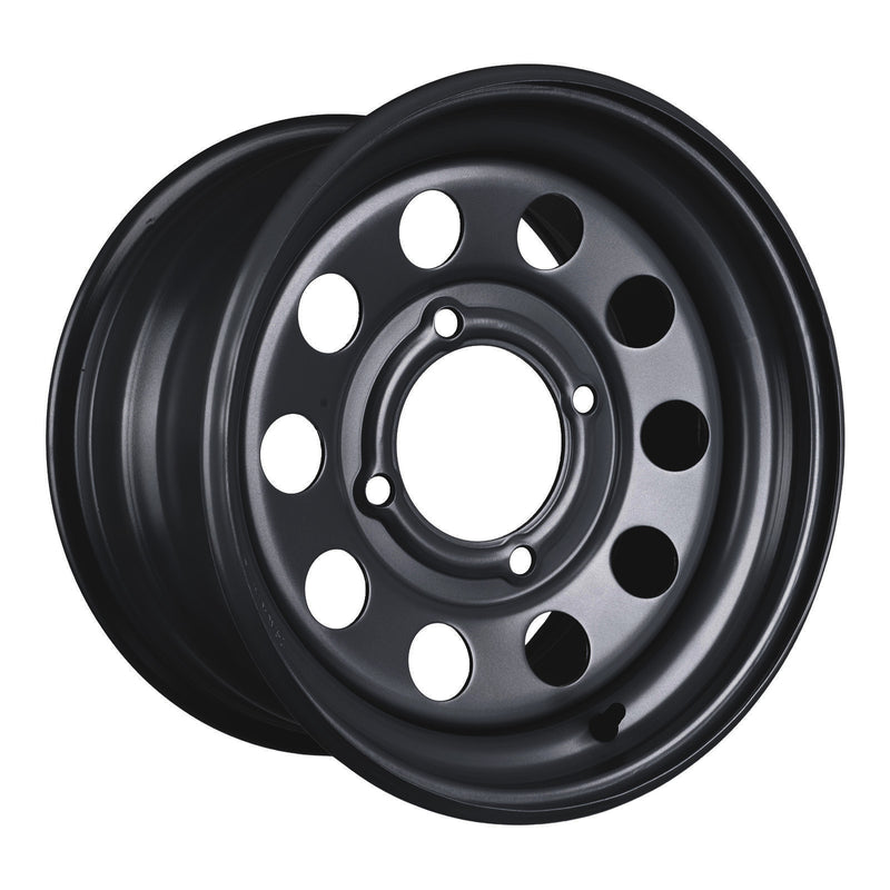 Load image into Gallery viewer, Whites ATV/UTV Steel Rim 14x8 Can-Am Rear 4/137 +32.7 - Black
