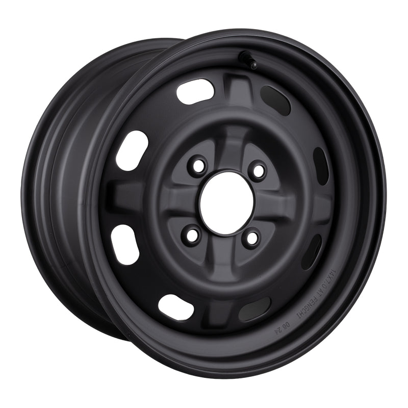 Load image into Gallery viewer, Whites ATV/UTV Steel Rim 14x7 CF-Moto Front 4/110 +46.5 - Black
