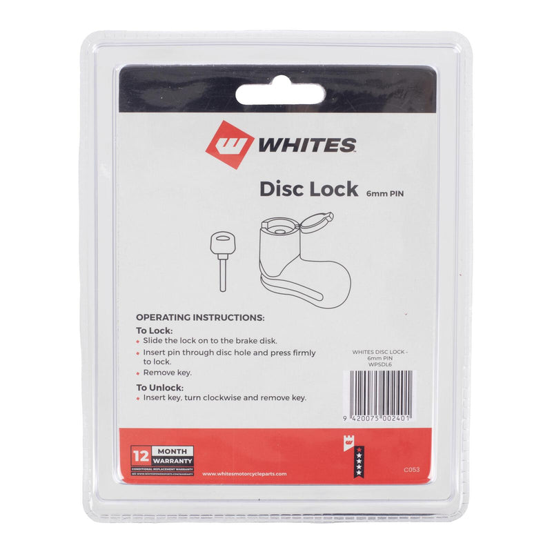 Load image into Gallery viewer, WMP Disc Lock 6mm Pin With Disc Lock Reminder
