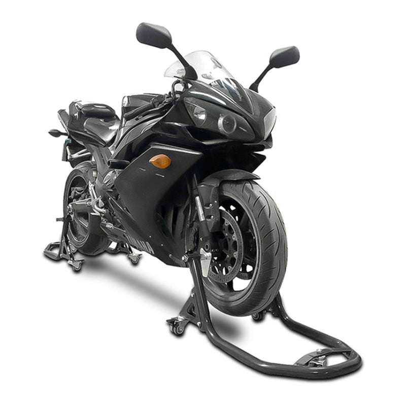 Load image into Gallery viewer, Whites Paddock Stand Rear - Dolly Type - with V-Hooks &amp; L-Pads
