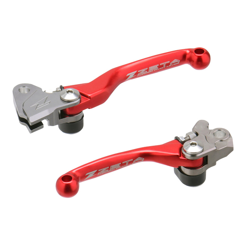 Load image into Gallery viewer, Zeta Pivot Lever Set FP - Kawasaki - Red
