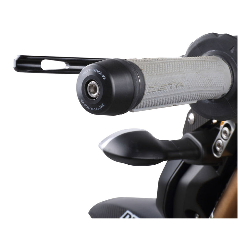 Load image into Gallery viewer, Zeta Bar-End Sliders - Black (Pair)
