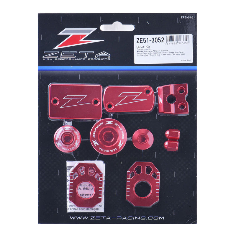 Load image into Gallery viewer, Zeta Billet Kit CRF250L/M R- Red
