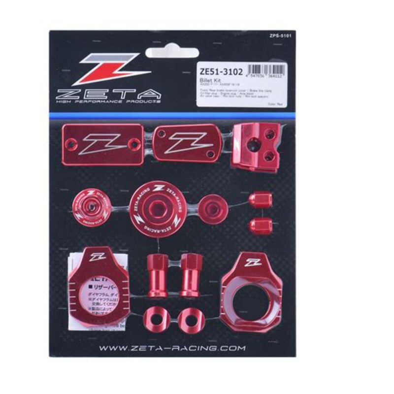Load image into Gallery viewer, Zeta Billet Kit KX250/450F - Red
