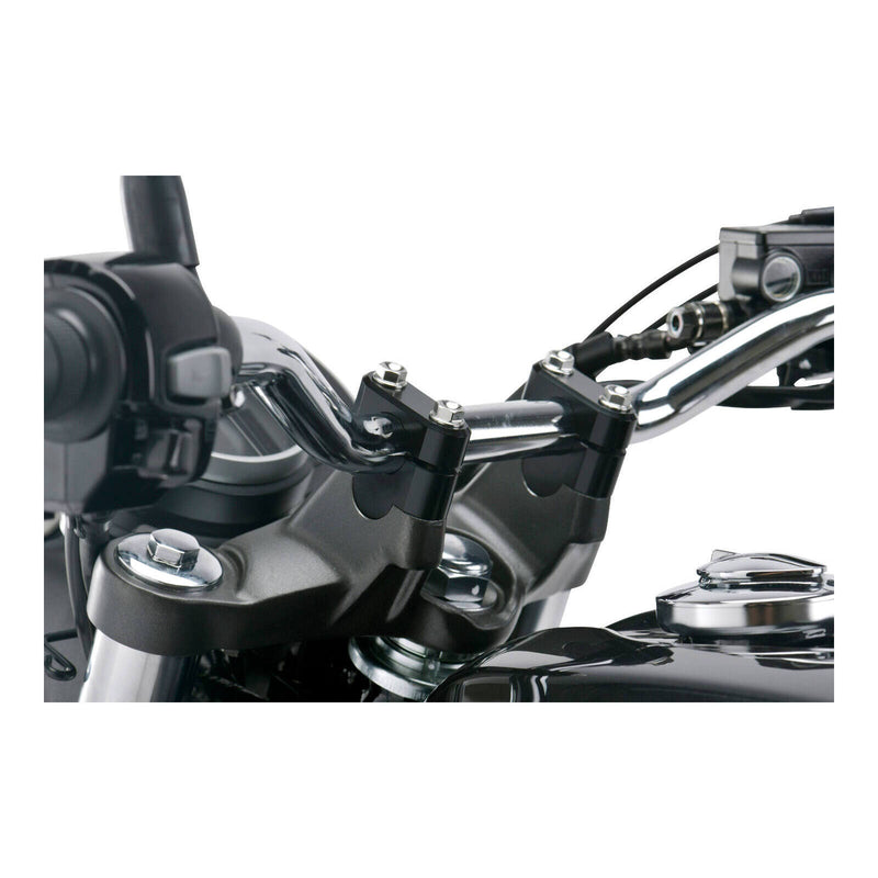 Load image into Gallery viewer, Zeta Bar Rise Kit - Height 19mm, 22.2mm Bar - Black
