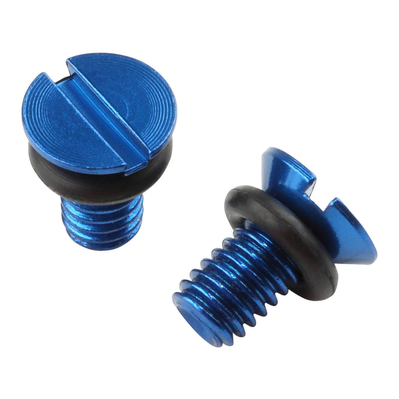 Load image into Gallery viewer, Zeta Front Fork Air Valve Cap Screw WP - H-Blue 2pcs
