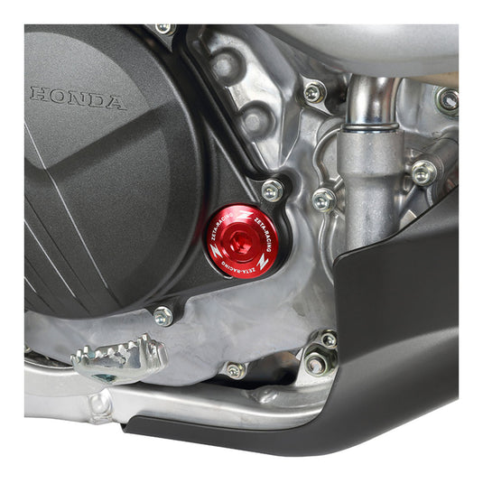 Zeta Engine Plugs - Honda CRF250R ('10–'17), CRF450R/X, CRF150R - Red
