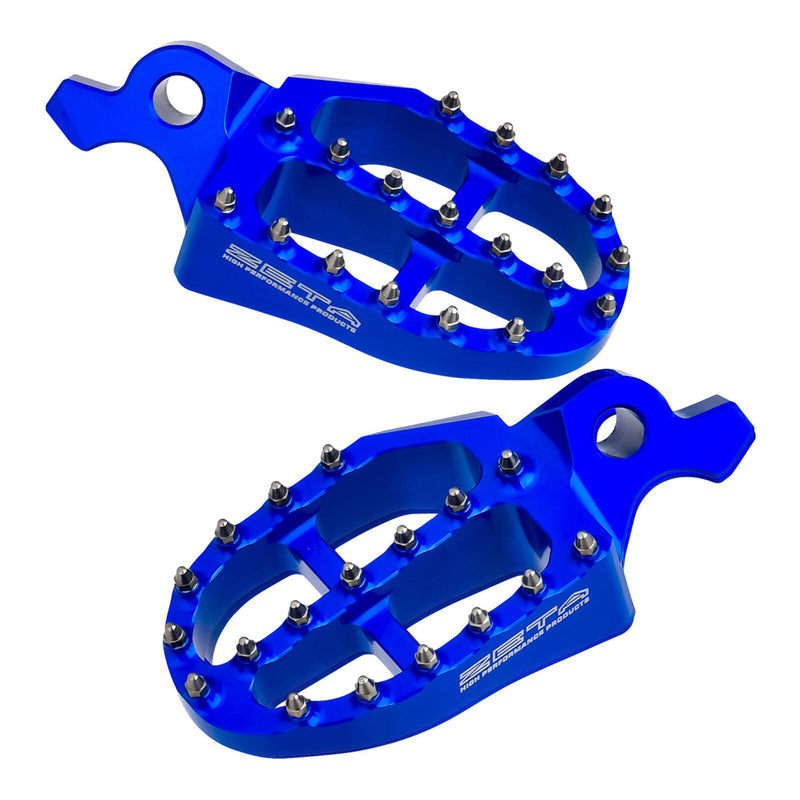 Load image into Gallery viewer, Zeta Aluminium Footpegs YZ '23- Blue

