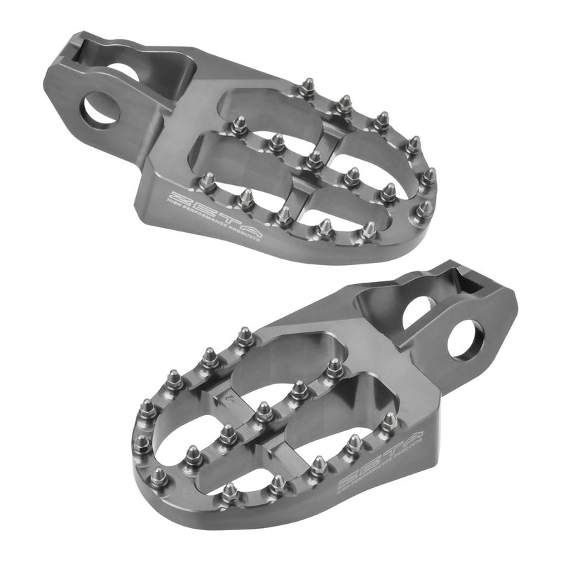 Load image into Gallery viewer, Zeta Aluminium Footpegs Stark VARG - Titanium Colour
