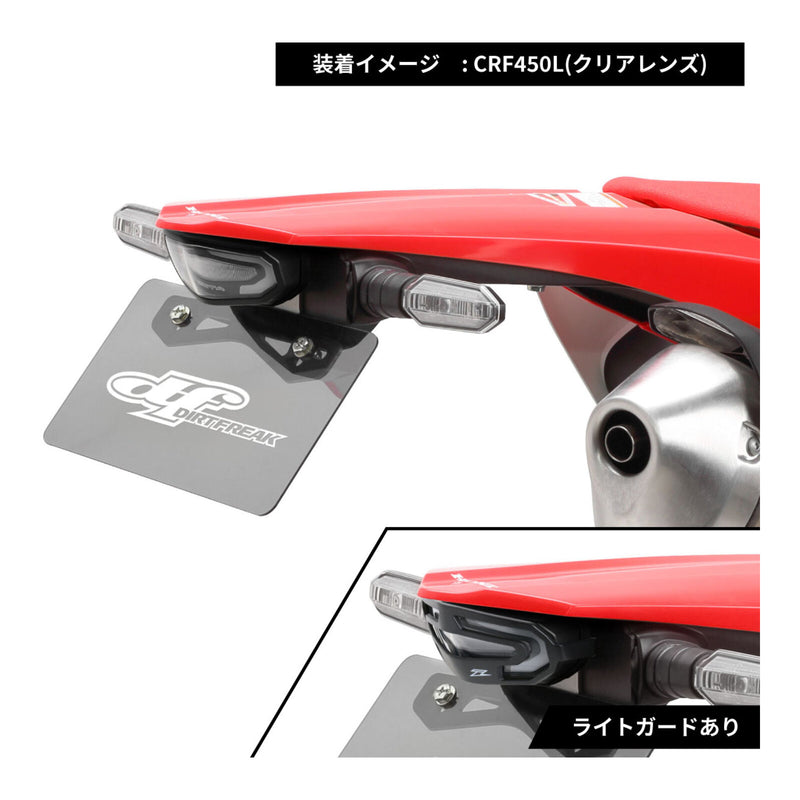 Load image into Gallery viewer, Zeta LED Line Tail Light Holder Kit - Clear Lens - Honda CRF450L ('19-), CRF450R
