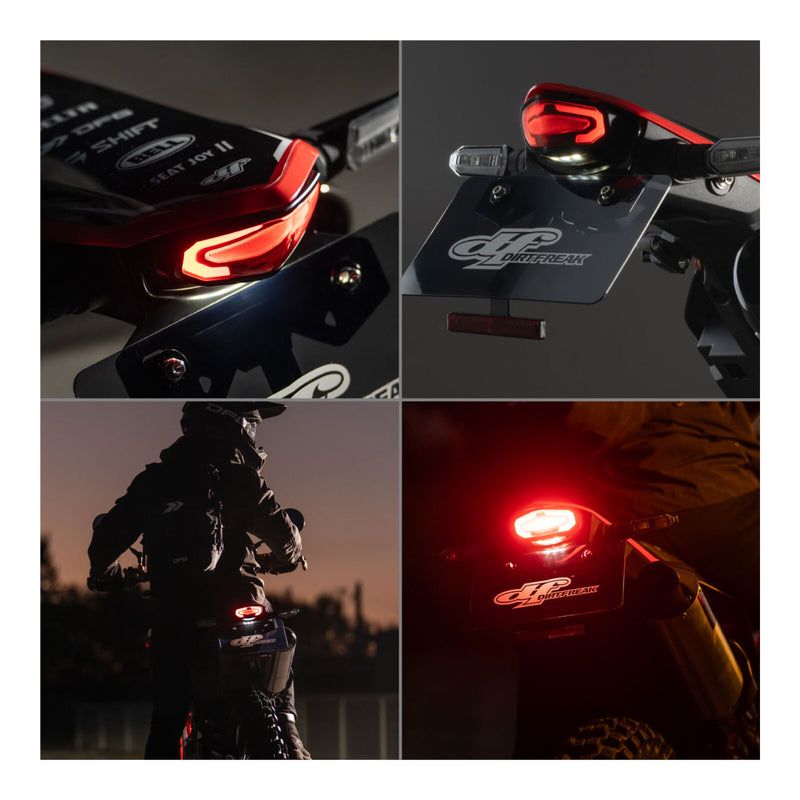 Load image into Gallery viewer, Zeta LED Line Tail Light Holder Kit - Clear Lens - Honda CRF450L ('19-), CRF450R
