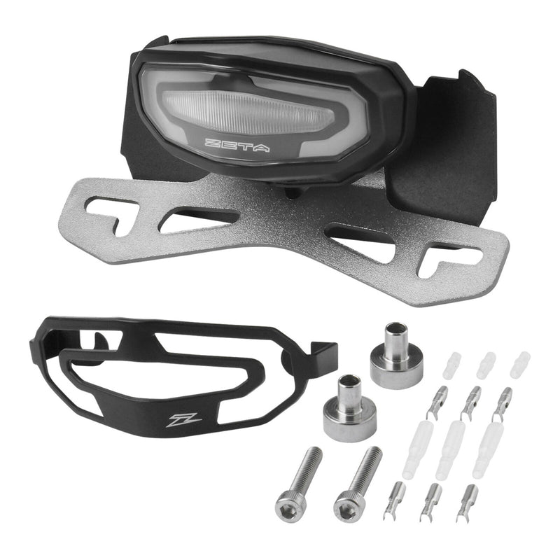 Load image into Gallery viewer, Zeta LED Line Tail Light Holder Kit - Clear Lens - Honda CRF450L ('19-), CRF450R
