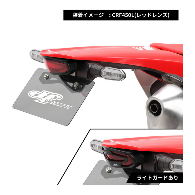 Load image into Gallery viewer, Zeta LED Line Tail Light Holder Kit - Red Lens - Honda CRF450L (-19-), CRF450RL
