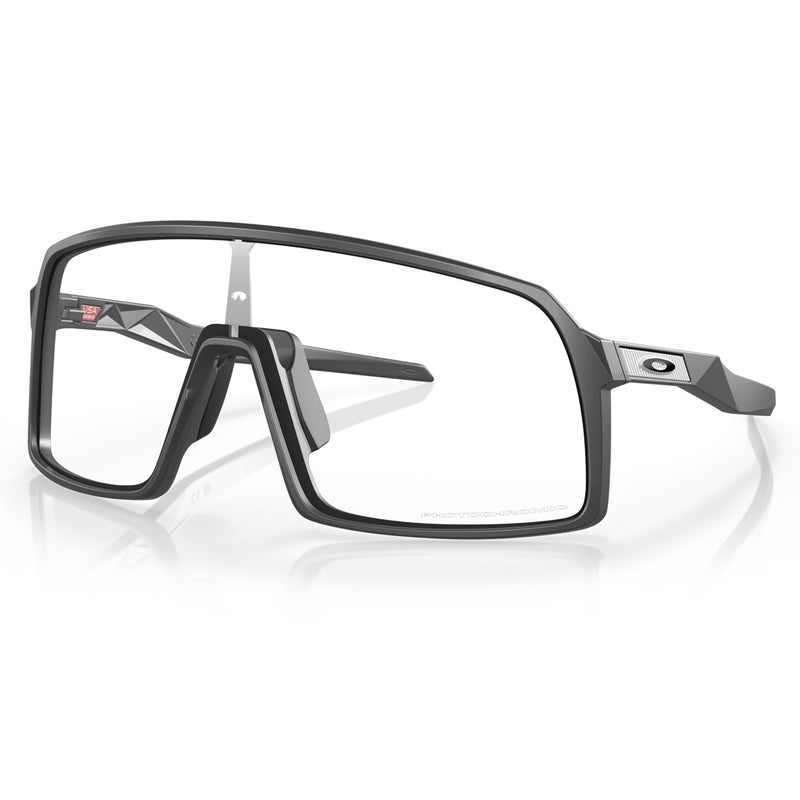 Load image into Gallery viewer, OO9406-9837 Oakley Sutro Sunglasses Matte Carbon Frame, Clear to Black Iridium Photochromic Lens
