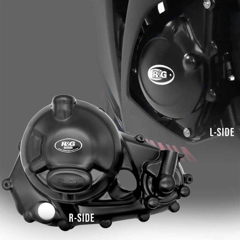 Load image into Gallery viewer, Engine Case Cover Race Kit 2 Piece Yamaha R3 Black
