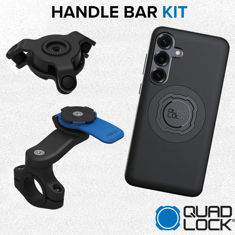 Load image into Gallery viewer, Samsung Galaxy S25+ Handlebar Mount Kit Quad Lock
