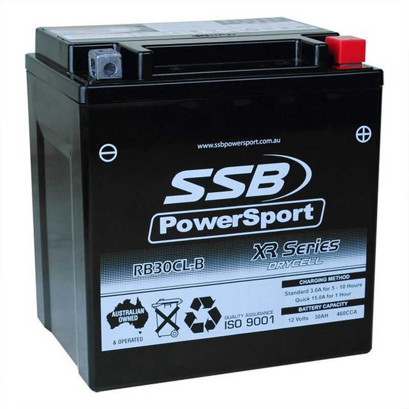 Load image into Gallery viewer, MOTORCYCLE AND POWERSPORTS BATTERY (YB30CL-B) AGM 12V 30AH 460CCA SSB HIGH PERFORMANCE
