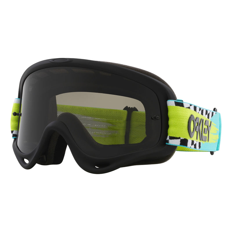 Load image into Gallery viewer, O-Frame MX Goggle Teal Checks w/Grey Lens

