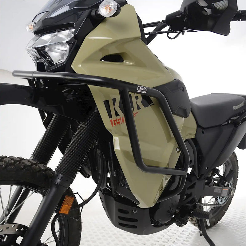 Load image into Gallery viewer, R&amp;G Adventure Bars for Kawasaki KLR 650 22- Black
