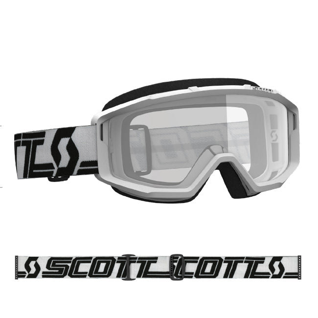 Load image into Gallery viewer, Scott Primal Goggle White_Black with Clear Lens
