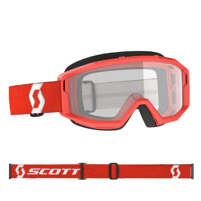 Load image into Gallery viewer, Scott Primal Goggle Red with Clear Lens
