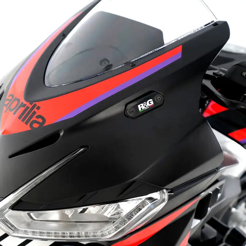 Load image into Gallery viewer, Mirror Blanking Plates for Aprilia RS457 24- R&amp;G
