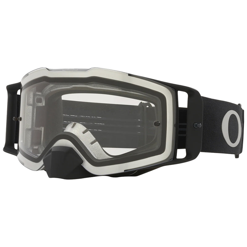Load image into Gallery viewer, Front Line MX Goggle TuffBlocks Blk Gunmetal w Cle
