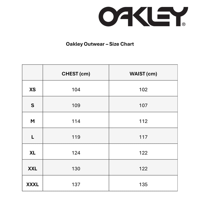 Load image into Gallery viewer, Oakley Outerwear Size Chart

