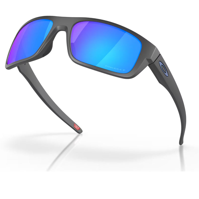 Load image into Gallery viewer, 0OO9367-0660 Oakley Drop Point Sunglasses Matte Dark Grey Frame with PRIZM Sapphire Polarized Lens
