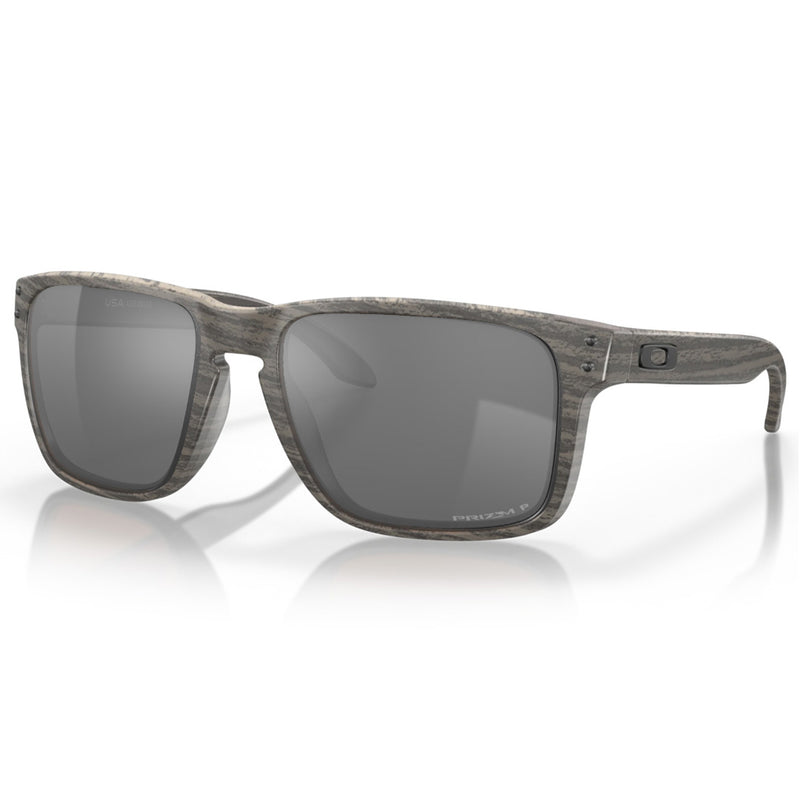 Load image into Gallery viewer, 0OO9417-3459 Oakley Holbrook XL Sunglasses Woodgrain Frame PRIZM Black Polarized Lens
