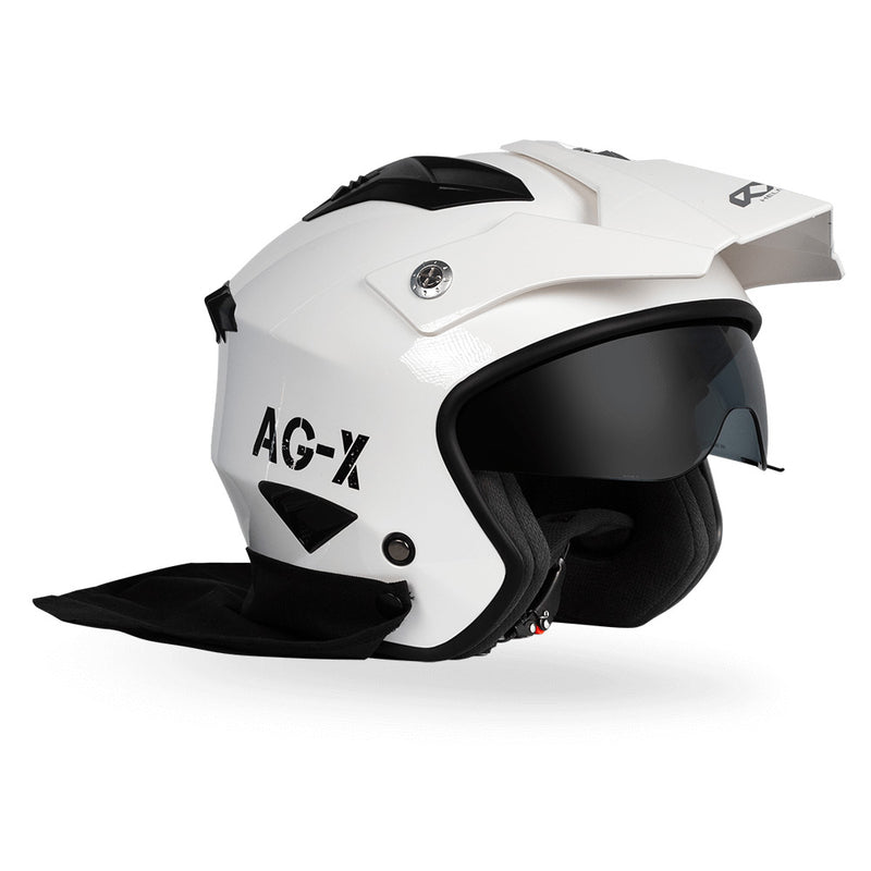 Load image into Gallery viewer, RXT AG-X Farm Helmet - White + neck curtain
