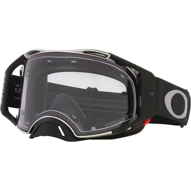 Load image into Gallery viewer, AirBrake MX Goggle TuffBlocks Black Gunmetal w Prizm Low Lite Lens Oakley
