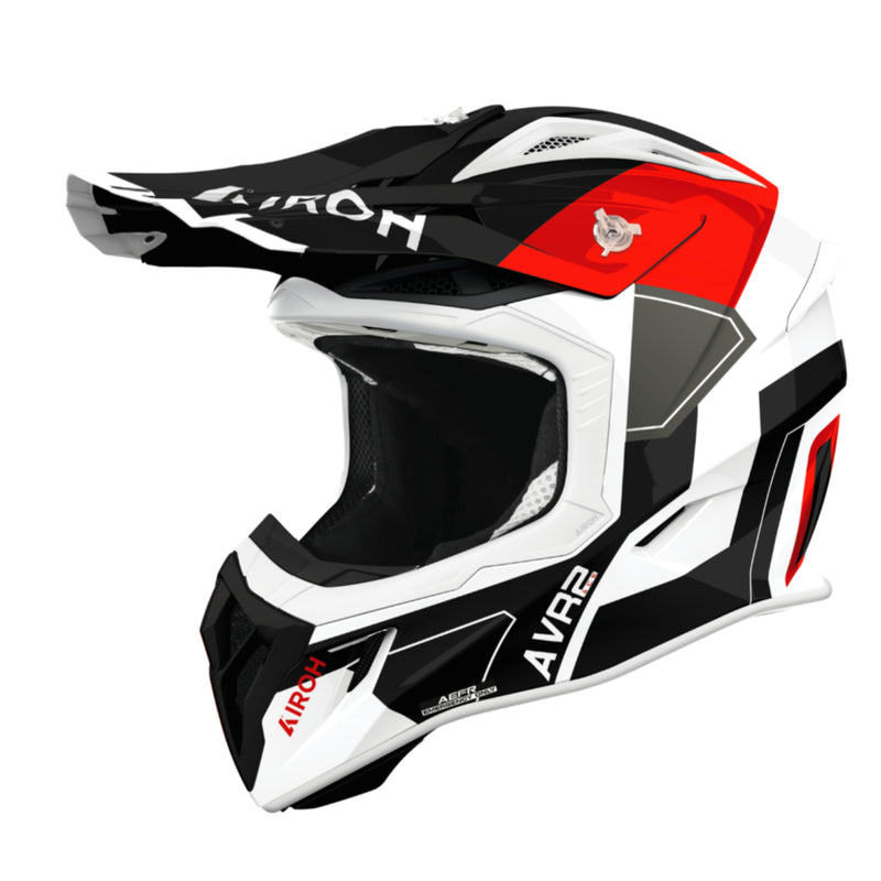 Load image into Gallery viewer, AIROH Aviator Ace 2 - Shield - White Red Gloss
