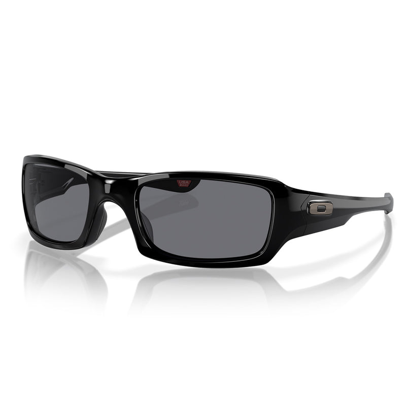 Load image into Gallery viewer, 0OO923892380454 Oakley Fives Squared Sunglasses Polished Black Frame w/ Grey Lens
