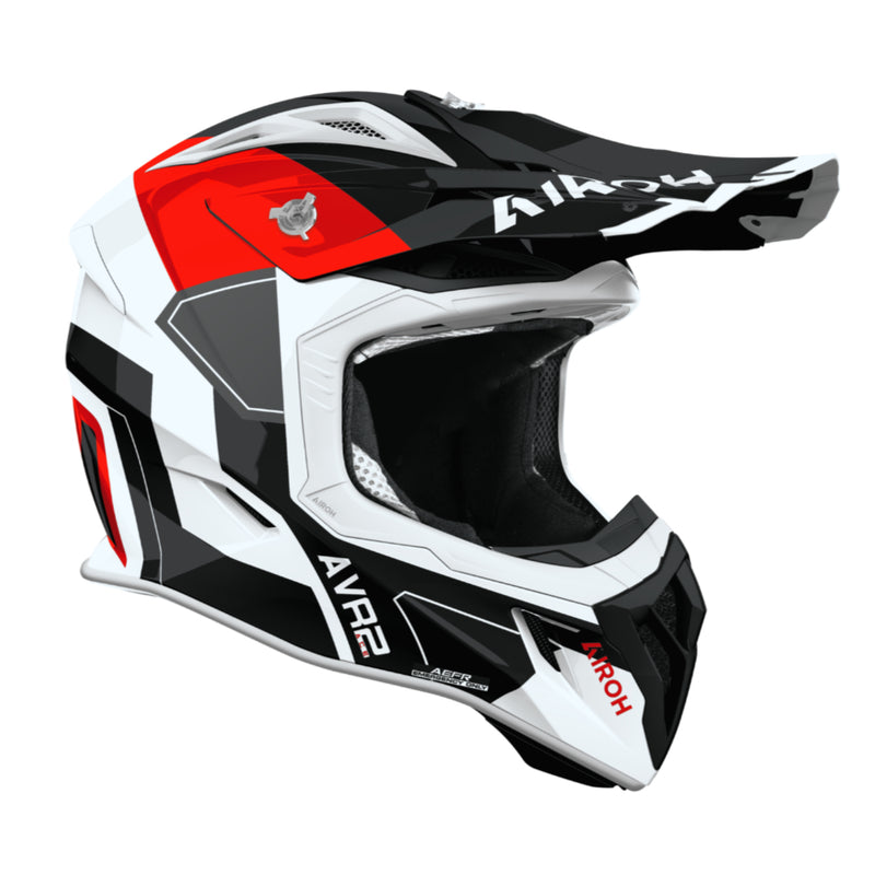 Load image into Gallery viewer, AIROH Aviator Ace 2 - Shield - White Red Gloss
