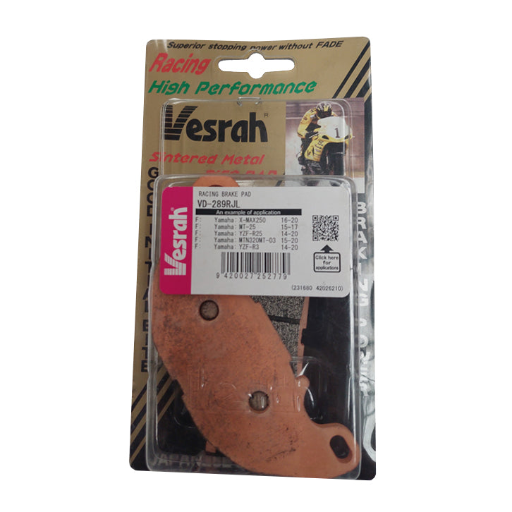 Load image into Gallery viewer, Vesrah VD-289-RJL Disc Pads
