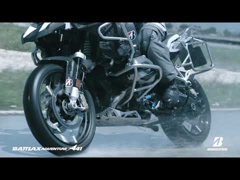 Load and play video in Gallery viewer, Bridgestone A41 120/70-17 Front Tubeless Adventure Tyre (58W)
