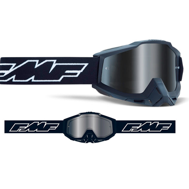 Load image into Gallery viewer, FMF POWERBOMB Goggle Rocket Black - Mirror Silver Lens
