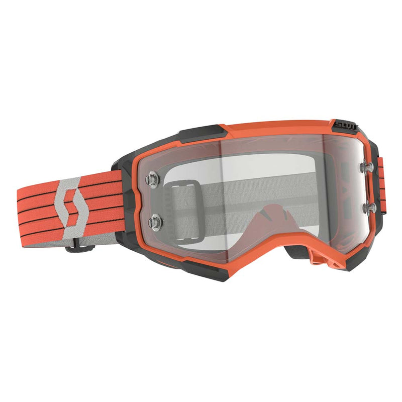Load image into Gallery viewer, Fury Goggle Clear Orange/Grey Clear Works Scott Lens
