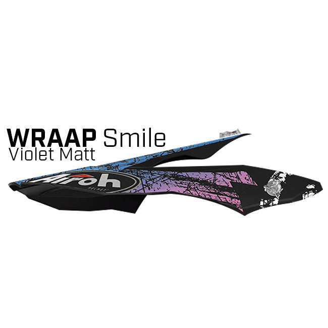 Load image into Gallery viewer, Airoh Wraap Smile Violet Matt Peak
