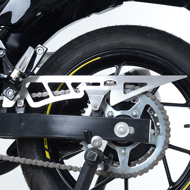 Load image into Gallery viewer, Brushed stainless Chain Guard Suzuki V-Strom 250
