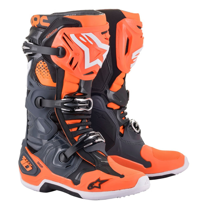 Load image into Gallery viewer, Tech-10 MX Boots Gray/Orange
