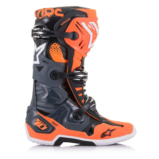 Tech-10 MX Boots Gray/Orange