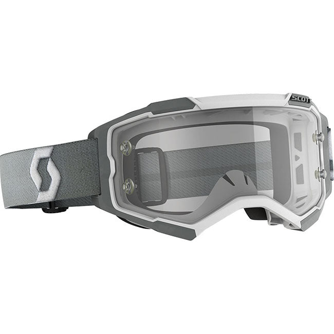Load image into Gallery viewer, Fury Goggle White Grey Clear Works Lens
