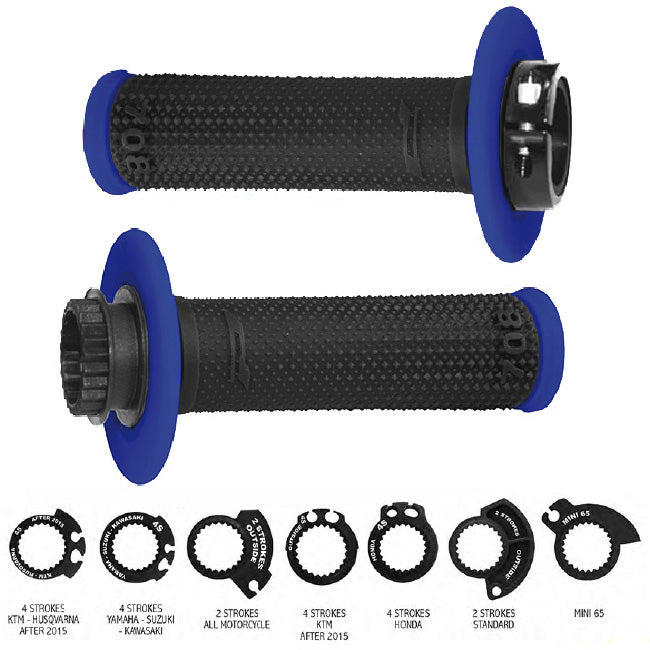 Load image into Gallery viewer, Progrip 708 Lock On Grips Black Blue
